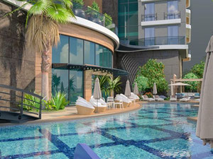 公寓 1 卧室 40 平方米，位于土耳其阿拉尼亚 — 来自开发商和业主的房地产搜索引擎 GEOLN.COM. 照片 4