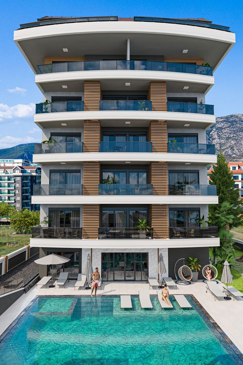 公寓 1 卧室 175 平方米，位于土耳其阿拉尼亚 — 来自开发商和业主的房地产搜索引擎 GEOLN.COM. 照片 1