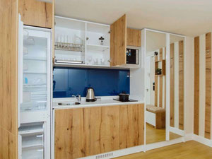 Studio z designerskim wykończeniem i wbudowanym sprzętem — Wyszukiwarka nieruchomości od deweloperów i właścicieli GEOLN.COM. Zdjęcie 4