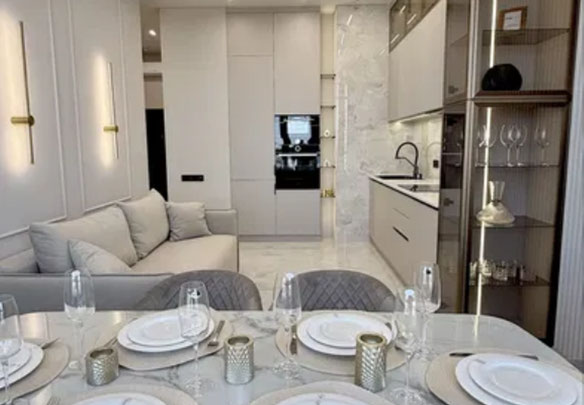 2-room, view apartment in the Atmosphere Residential Complex