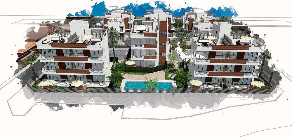 顶层公寓 2 卧室 87 平方米，位于西班牙圣地亚哥德拉里贝拉 — 来自开发商和业主的房地产搜索引擎 GEOLN.COM. 照片 1