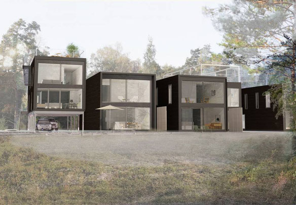 Modern design med närhet till hav och natur