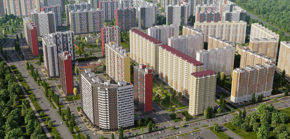 عقار للبيع في Domodedovo Park. New quarter in Domodedovo — انظر إلى محرك البحث العقاري GEOLN.COM. صورة فوتوغرافية 1