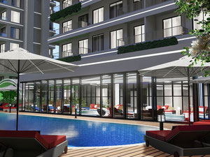 公寓 55 平方米，位于土耳其阿拉尼亚 — 来自开发商和业主的房地产搜索引擎 GEOLN.COM. 照片 16