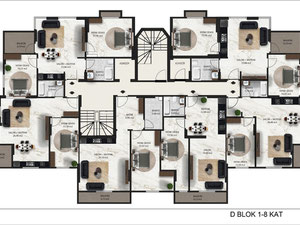 公寓 1 卧室 52 平方米，位于土耳其阿拉尼亚 — 来自开发商和业主的房地产搜索引擎 GEOLN.COM. 照片 62