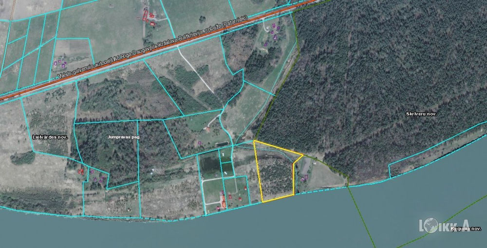 拉脱维亚，Skriveri 地区，Skriveri 出售的地块 — 来自开发商和业主的房地产搜索引擎 GEOLN.COM. 照片 1