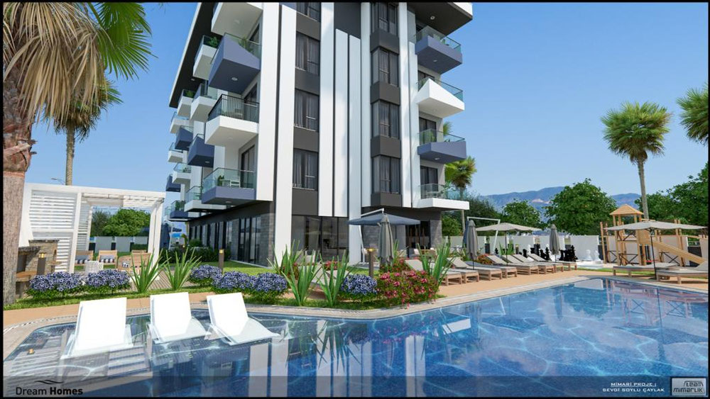 公寓 1 卧室 45 平方米，位于土耳其阿拉尼亚 — 来自开发商和业主的房地产搜索引擎 GEOLN.COM. 照片 1