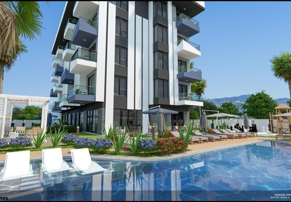 Апартаменти 1 спальня 45 м² в Аланьї, Туреччина