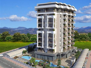 Daire 1 yatak odalı 55 m² Alanya, Türkiye — Sahiplerden yada inşaatcilardan mülkiyet arama GEOLN.COM. Fotoğraf 2