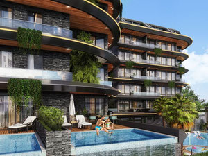 Piso 1 habitación 44 m² en Alanya, Turquía — Encuentre propiedades fuera del plan o reventa de bienes inmuebles directamente de desarrolladores y propietarios GEOLN.COM. Foto 2
