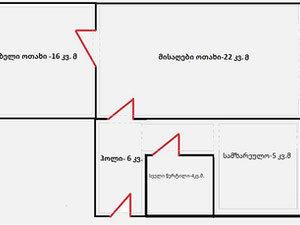 2 кімнатна квартира в Дігомі. Квартира без посередника в Тбілісі — Пошуковик нерухомості від забудовників і власників GEOLN.COM. Фото 7