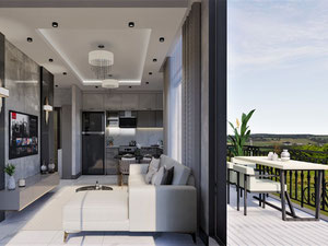 公寓 1 卧室 41 平方米，位于土耳其阿拉尼亚 — 来自开发商和业主的房地产搜索引擎 GEOLN.COM. 照片 17