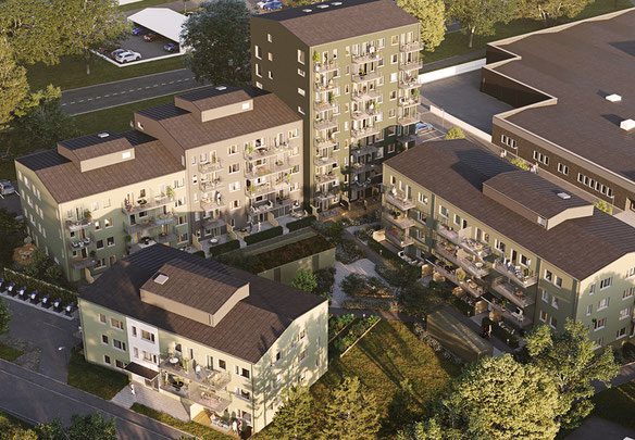 Nya hem i Hasselby Villastad