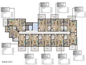 2 卧室公寓 93 平方米，位于土耳其阿拉尼亚 — 来自开发商和业主的房地产搜索引擎 GEOLN.COM. 照片 48