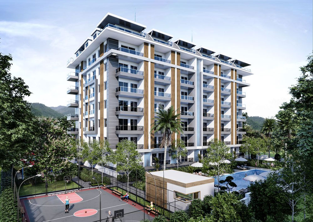 公寓 1 卧室 52 平方米，位于土耳其阿拉尼亚 — 来自开发商和业主的房地产搜索引擎 GEOLN.COM. 照片 1