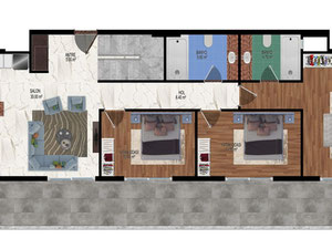 ბინა 1 ოთახიანი 55 მ² ალანიაში, თურქეთი — უძრავი ქონების ყიდვა და მფლო ბელებისგან GEOLN.COM. ფოტო 36