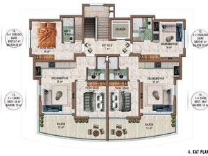 公寓 1 卧室 175 平方米，位于土耳其阿拉尼亚 — 来自开发商和业主的房地产搜索引擎 GEOLN.COM. 照片 25