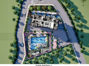 公寓 1 卧室 40 平方米，位于土耳其阿拉尼亚 — 来自开发商和业主的房地产搜索引擎 GEOLN.COM. 照片 65