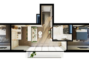 在巴图米的2间全家具卧室公寓 — 来自开发商和业主的房地产搜索引擎 GEOLN.COM. 照片 3