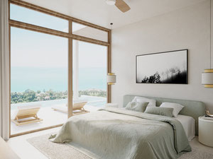 Willa z basenem na jednym poziomie, 3 sypialnie, z widokiem na morze i tropikalny las — Wyszukiwarka nieruchomości od deweloperów i właścicieli GEOLN.COM. Zdjęcie 4