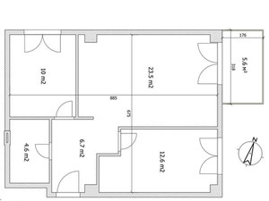 Didube的3室公寓。第比利斯无中介公寓 — 来自开发商和业主的房地产搜索引擎 GEOLN.COM. 照片 4