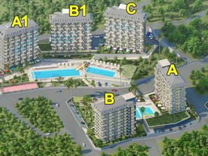 公寓 1 卧室 55 平方米，位于土耳其阿拉尼亚 — 来自开发商和业主的房地产搜索引擎 GEOLN.COM. 照片 7