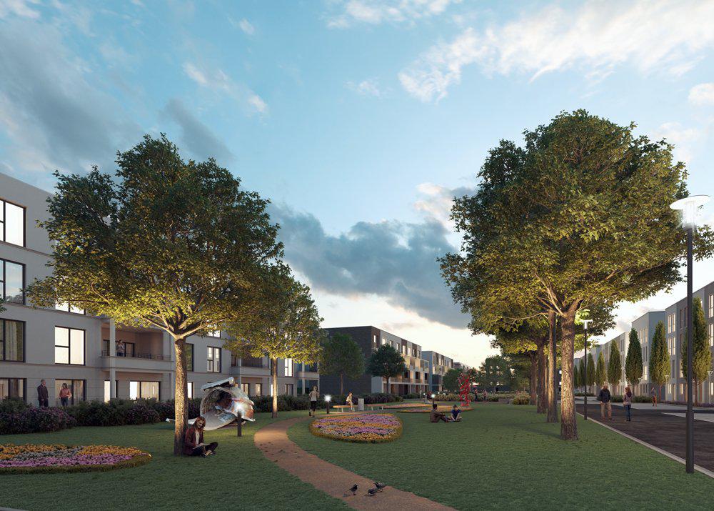 房地产在 Stadthäuser am Kunstpark — look at the real estate search engine GEOLN.COM. 照片 1