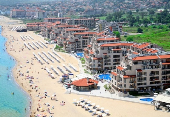 ბინები ზღვის პირას ბულგარეთში, ობზორში