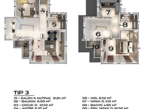 公寓 2 卧室 71 平方米，位于土耳其阿拉尼亚 — 来自开发商和业主的房地产搜索引擎 GEOLN.COM. 照片 45