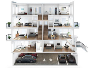 Real estate in 4HUNDRED EAST MALL Stacked Town Homes — look at the real estate search engine GEOLN.COM. Photo 3