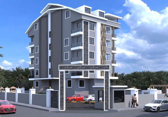 Апартаменти 1 спальня 55 м² в Аланьї, Туреччина