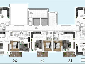 ბინა 1 ოთახიანი 55 მ² ალანიაში, თურქეთი — უძრავი ქონების ყიდვა და მფლო ბელებისგან GEOLN.COM. ფოტო 35