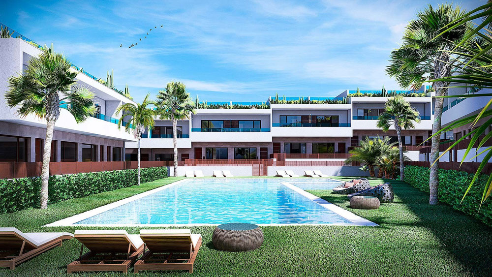 联排别墅 3 卧室 89 平方米，位于西班牙洛斯巴尔科内斯 — 来自开发商和业主的房地产搜索引擎 GEOLN.COM. 照片 1