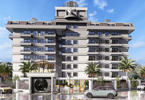 Apartamentos en un nuevo complejo en la ciudad de Gazipasa