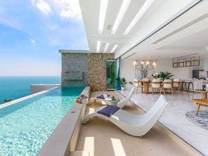 双层泳池别墅 3 卧室，带家具和海景 — 来自开发商和业主的房地产搜索引擎 GEOLN.COM. 照片 48