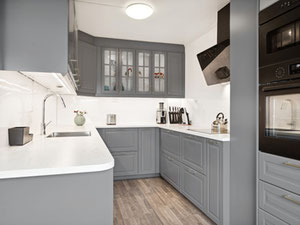 Moderne 3-Zimmer-Eckwohnung im beliebten Tyholt. Gute Sonnen- und Aussichtsmöglichkeiten. Parkmöglichkeiten. Küche von 2019. — Immobilien-Suchservice von Bauträgern und Eigentümern GEOLN.COM. Foto 4