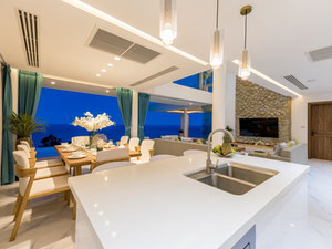 მოდერნული 4 საძინებელი აუზის ვილა პანორამული ოკეანის ხედით ჩავენგში — უძრავი ქონების ყიდვა და მფლო ბელებისგან GEOLN.COM. ფოტო 24