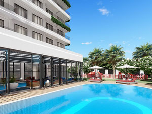 公寓 55 平方米，位于土耳其阿拉尼亚 — 来自开发商和业主的房地产搜索引擎 GEOLN.COM. 照片 30