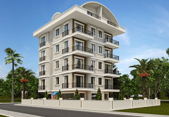 ბინა 1 ოთახიანი 41 მ² ალანიაში, თურქეთი