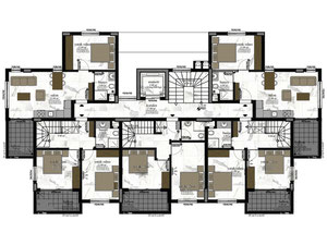 公寓 1 卧室 55 平方米，位于土耳其阿拉尼亚 — 来自开发商和业主的房地产搜索引擎 GEOLN.COM. 照片 14