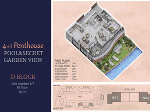2 卧室公寓 37 平方米，位于土耳其阿拉尼亚 — 来自开发商和业主的房地产搜索引擎 GEOLN.COM. 照片 31