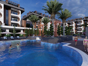 2 卧室公寓 93 平方米，位于土耳其阿拉尼亚 — 来自开发商和业主的房地产搜索引擎 GEOLN.COM. 照片 13