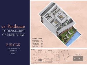 2 卧室公寓 37 平方米，位于土耳其阿拉尼亚 — 来自开发商和业主的房地产搜索引擎 GEOLN.COM. 照片 37