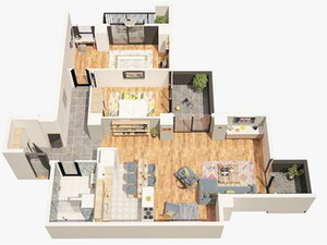 3 кімнатна квартира в Ваке. Купити квартиру в Тбілісі, Ваке — Пошуковик нерухомості від забудовників і власників GEOLN.COM. Фото 4