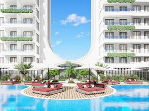 公寓 55 平方米，位于土耳其阿拉尼亚 — 来自开发商和业主的房地产搜索引擎 GEOLN.COM. 照片 7