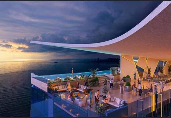 Czarna ramka w Apartamentach Next