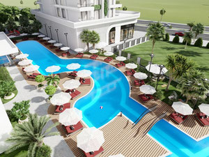 公寓 55 平方米，位于土耳其阿拉尼亚 — 来自开发商和业主的房地产搜索引擎 GEOLN.COM. 照片 9