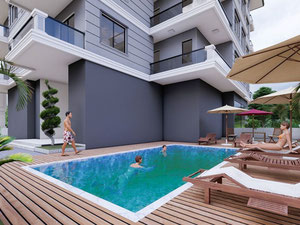 公寓 1 卧室 43 平方米，位于土耳其阿拉尼亚 — 来自开发商和业主的房地产搜索引擎 GEOLN.COM. 照片 24