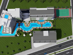 公寓 55 平方米，位于土耳其阿拉尼亚 — 来自开发商和业主的房地产搜索引擎 GEOLN.COM. 照片 36