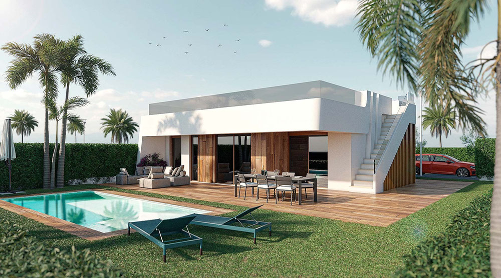 别墅 4 卧室 128 平方米，位于西班牙阿拉马德穆尔西亚 — 来自开发商和业主的房地产搜索引擎 GEOLN.COM. 照片 1